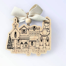 Conway Small Town Street Christmas Ornament Main Street : With Water Tower