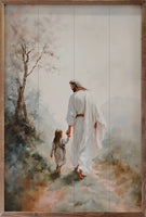 Walking With Jesus: 10 x 16 x 1.5