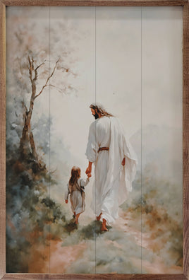Walking With Jesus: 10 x 16 x 1.5