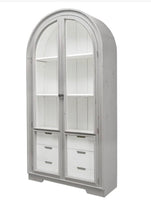 Curved Top Glass Door Display Cabinet WE DO NOT SHIP!!