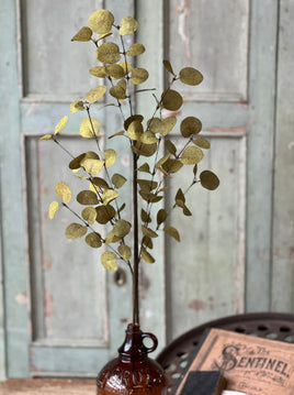 Penny Leaf Spray | Dark Green | 34"