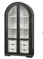 Curved Top Glass Door Display Cabinet WE DO NOT SHIP!!