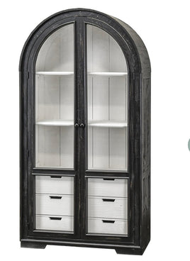 Curved Top Glass Door Display Cabinet