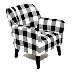 Black and White Accent Chair