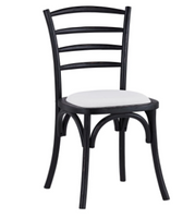 Black 42" Table with 4 Chairs