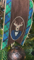 Preorder Now Deer Bust Ribbon w/Plaid
