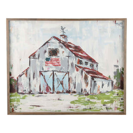 GOD BLESS AMERICA HOME SWEET HOME FRAMED CANVAS