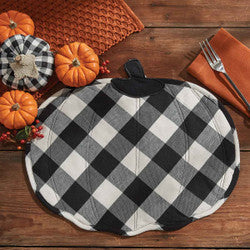 Wicklowith Black And Cream Pumpkin Placemat