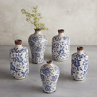 Vintage Blue Bottle Vase