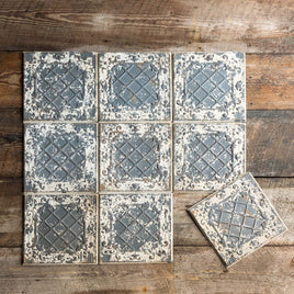 Antique White Tin Ceiling Tile Price is $9.99 EACH