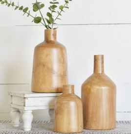 Wood Vases