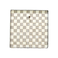 PUTTY & WHITE CHECKED MINI GALLERY DISPLAY BOARD