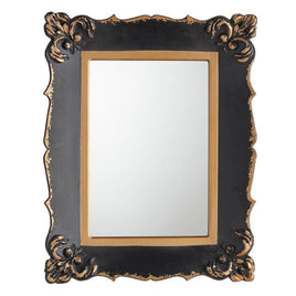 Ornate Black/Gold Mirror