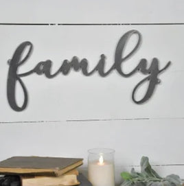 Tin Family Sign