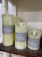 Ivory LED Flameless Flicker Candle