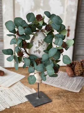 Cone Dashed Eucalyptus Candle Ring