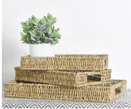 Seagrass Rectangle Tray