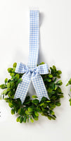 Boxwood 10” Wreath with  Bow and Hanger