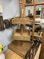 Wooden 3-Tier Stand - square