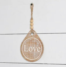 Love Teardrop Sign