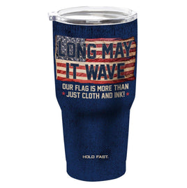 HOLD FAST Long May it Wave 30oz Stainless Steel Tumbler