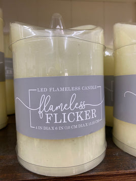 Ivory LED Flameless Flicker Candle