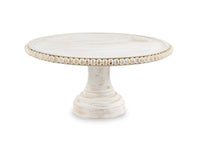 Wood Beaded Cake Stand