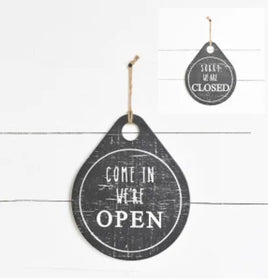 12” Open/Close Teardrop Sign