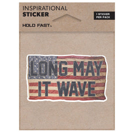 Long May It Wave Sticker