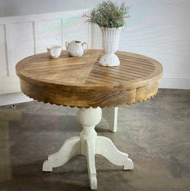 Scalloped Edge Dining Table