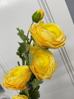 25” Real Touch Triple Bloom Ranunculus Stem